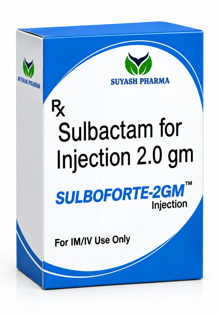 SULBOFORTE-2GM™ - Sulbactam for Injection 2.0 gm packaging by Suyash Pharma